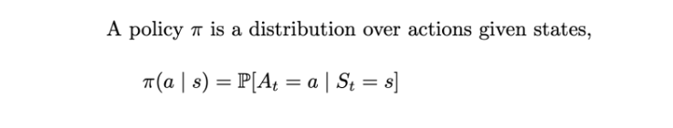 Policy equation. 