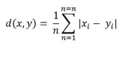 nearest neighbor algorithm hamming distance equation