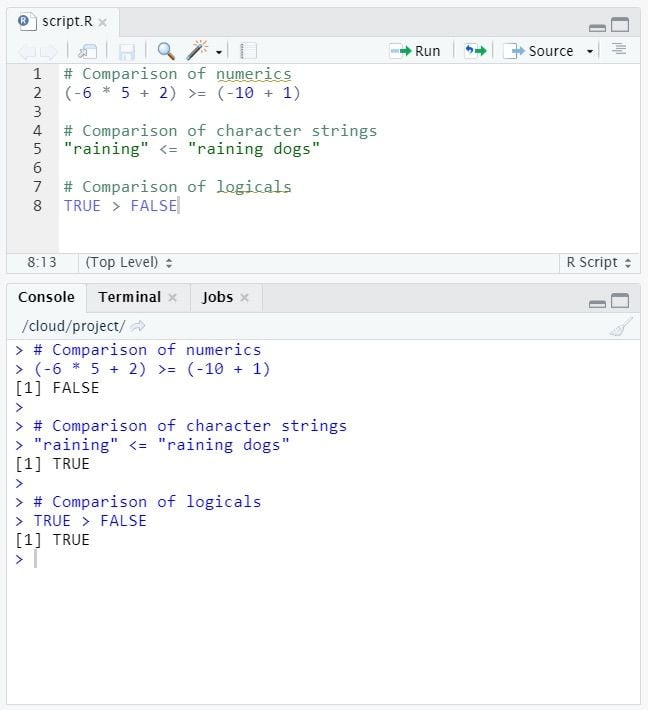 r assignment operator equal