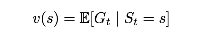 State value function for an MRP. 