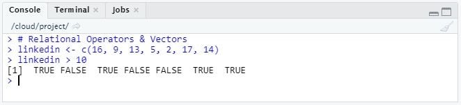 Running code for days in which LinkedIn views is greater than 10. 