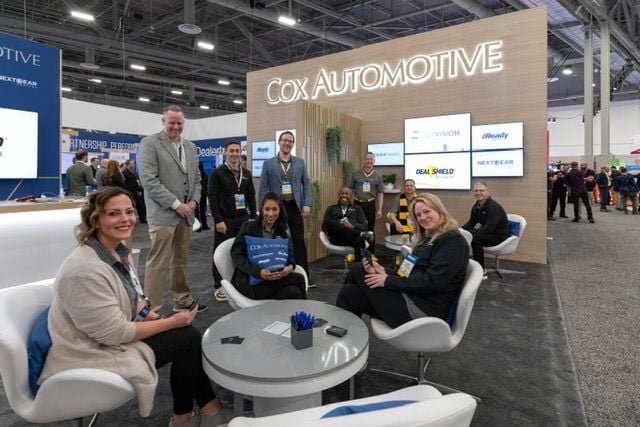 The Cox Automotive team at a trade show