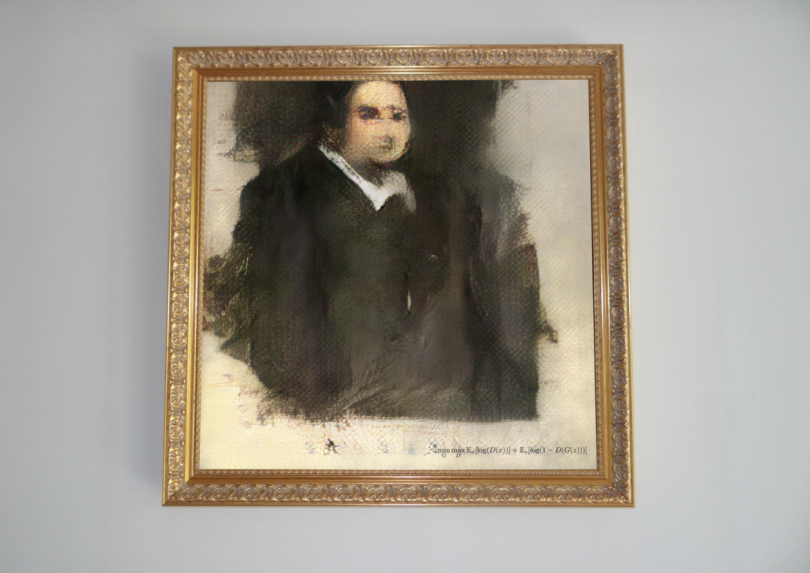 A photograph of "Edmond de Belamy"