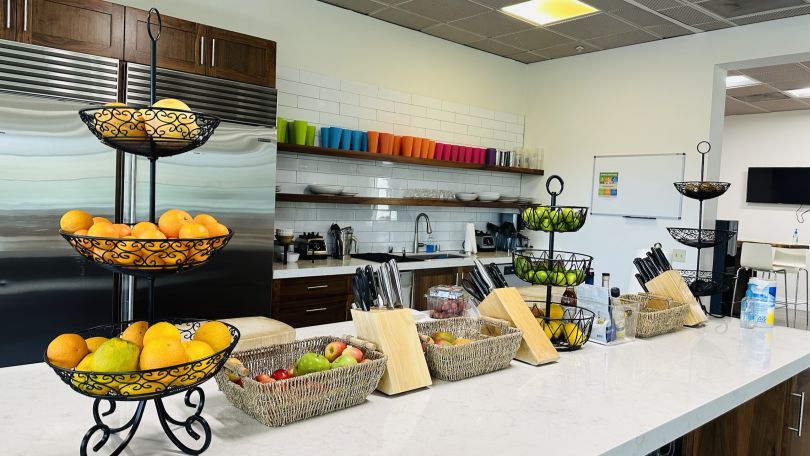 A photo of the Golden Hippo office. 