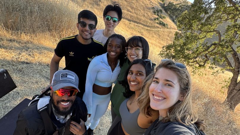 Ashley and fellow interns hiking over the weekend.