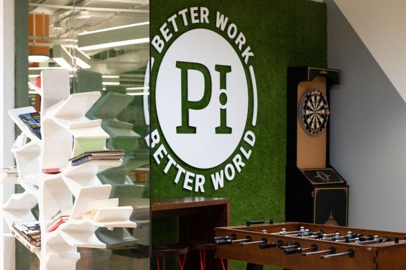 The Predictive Index logo and a pool table