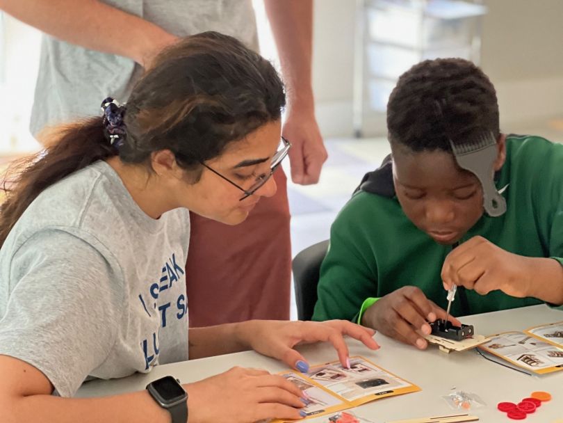 SailU participants at a STEM event. 