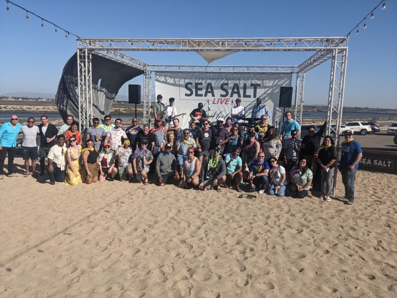 The Technossus team at the beach