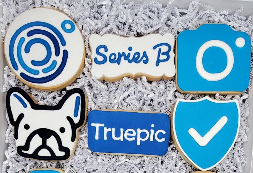 Truepic cookies celebrating Series B funding