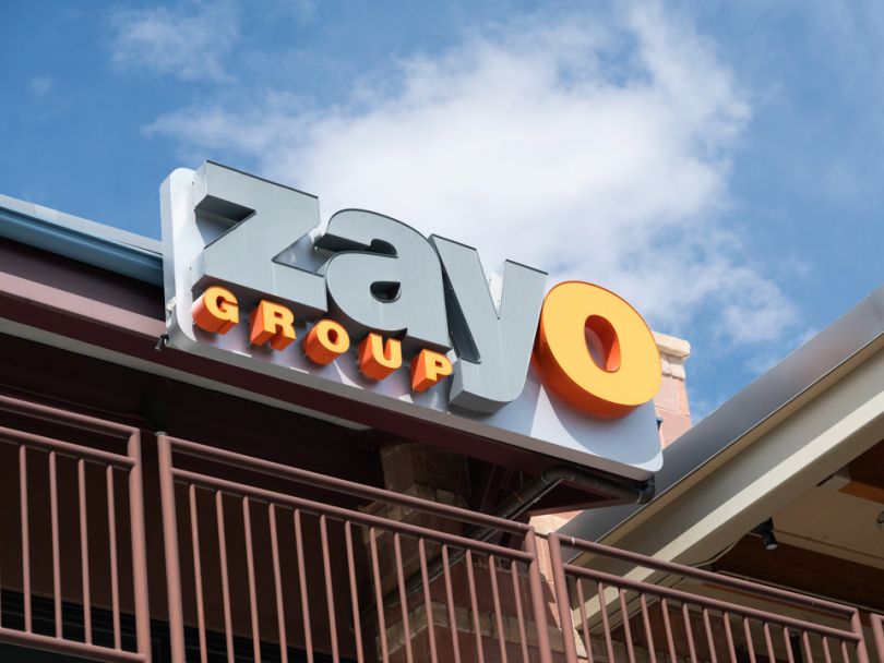 Zayo sign on office building