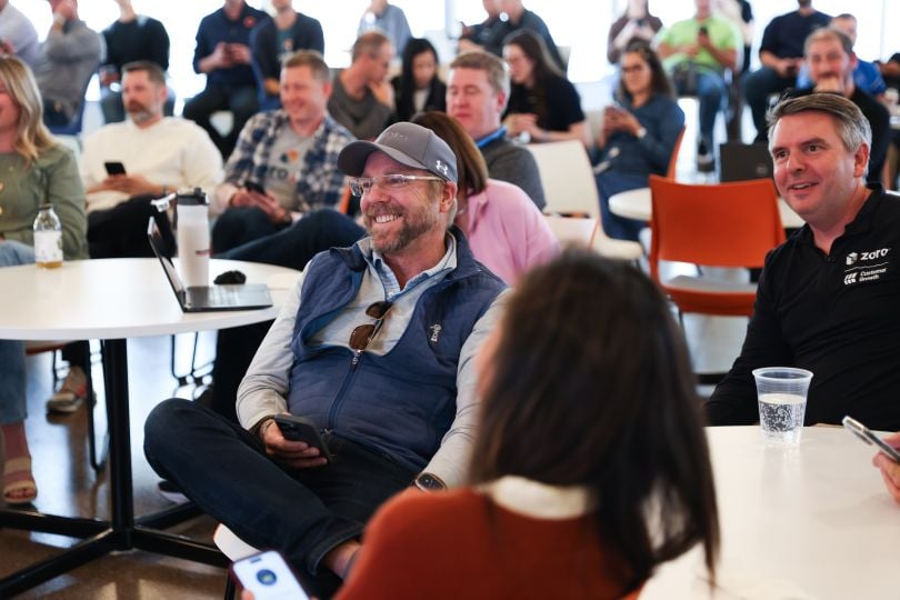 Zoro team members gathered together during the company's Built For Growth celebration