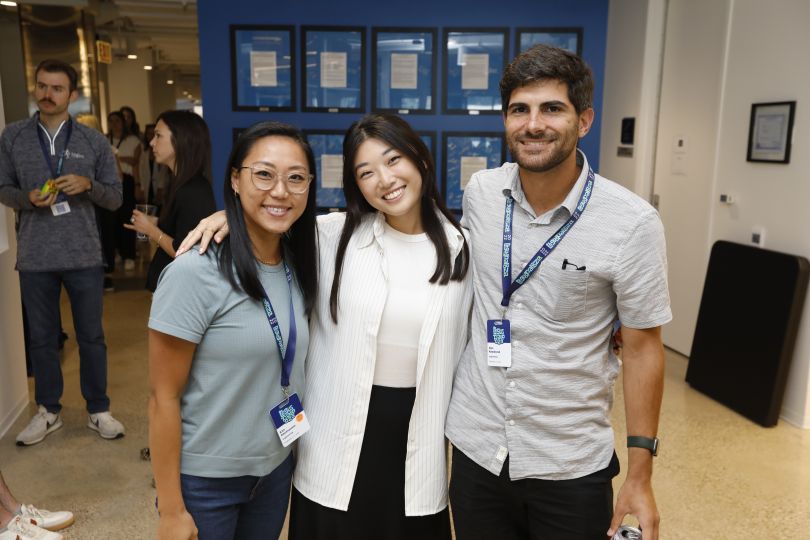 Tegus team members pose for a photograph in the company's offices