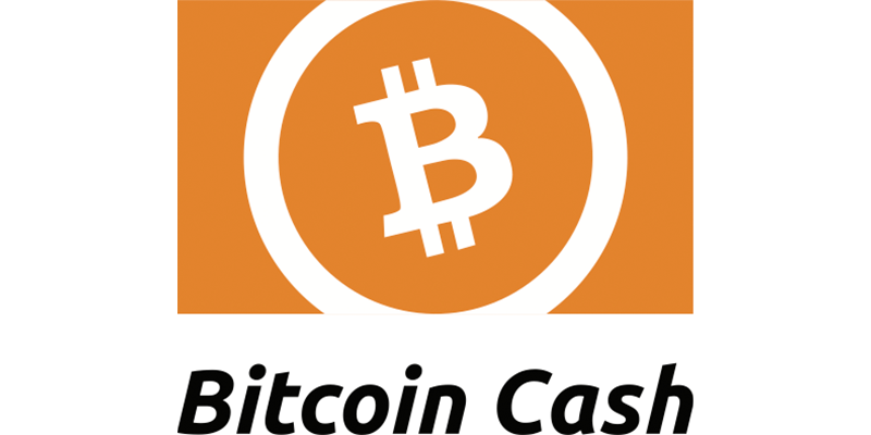 The Bitcoin cash cryptocurrency logo.