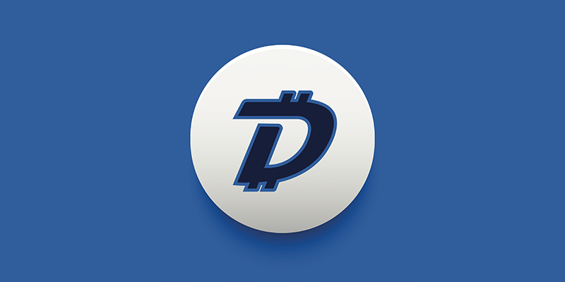 The Digibyte cryptocurrency logo. 
