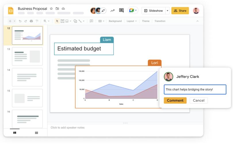 Google Slides preview