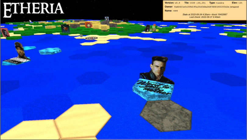 A screenshot of an NFT game showing Vanilla Ice