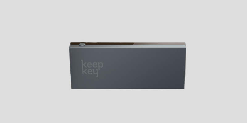 Screenshot of the KeepKey website.