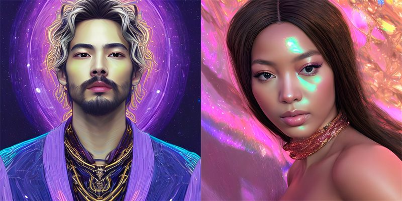 Lensa AI App generated avatars
