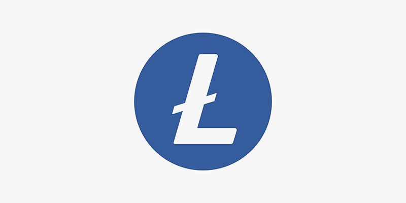 The Litecoin cryptocurrency logo.