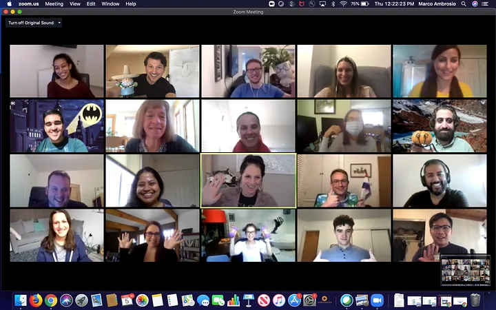 LivePerson staff Zoom call