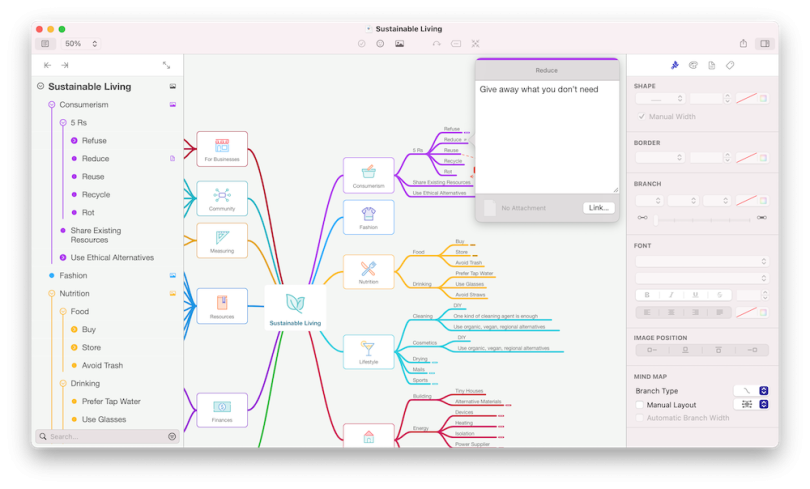 Clean  MindMeister Mind Map