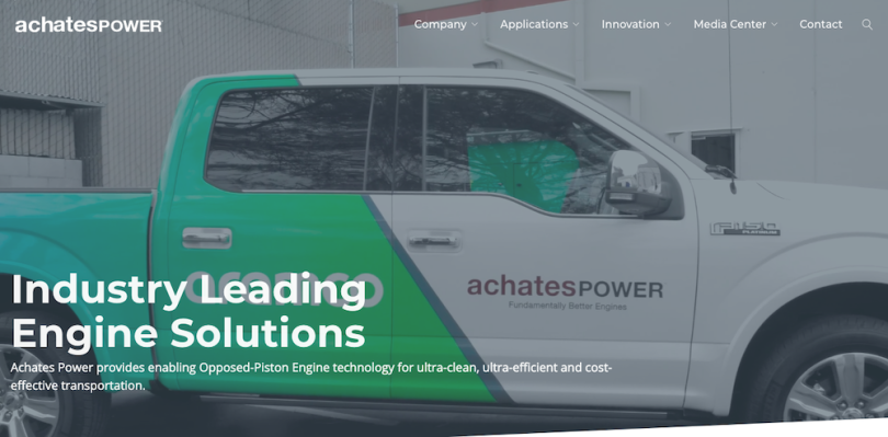 Achates Power environment companies San Diego 