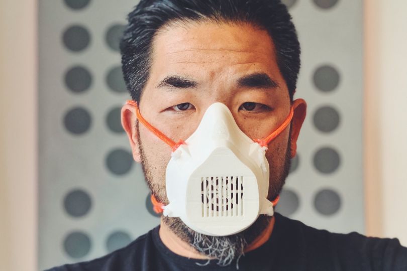 Alvin Huang with Pseudo-N95 Mask