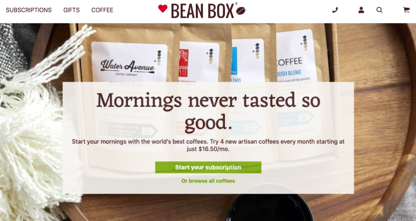 Bean Box Food Delivery Companies