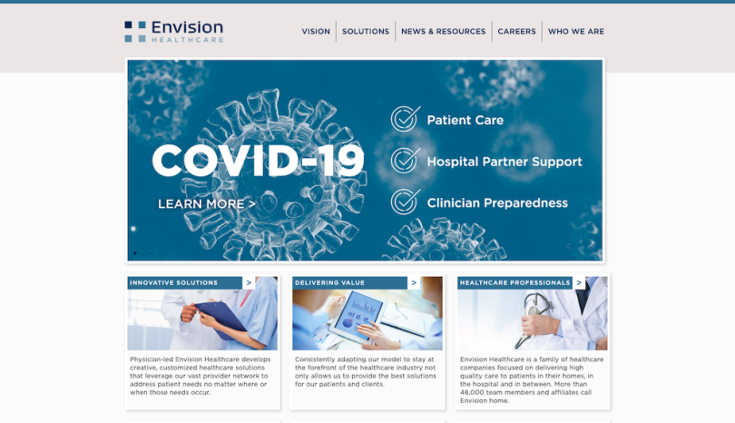 Envision Healthcare healthcare companies in Nashville