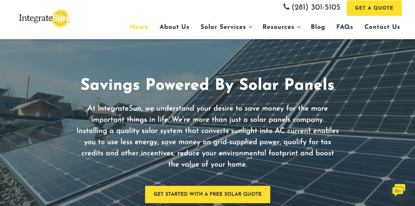 IntegrateSun renewable energy companies Houston