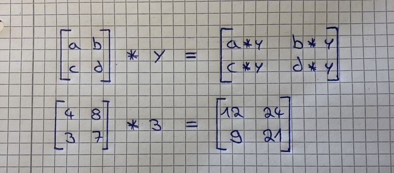 MATRIX-SCALAR OPERATIONS