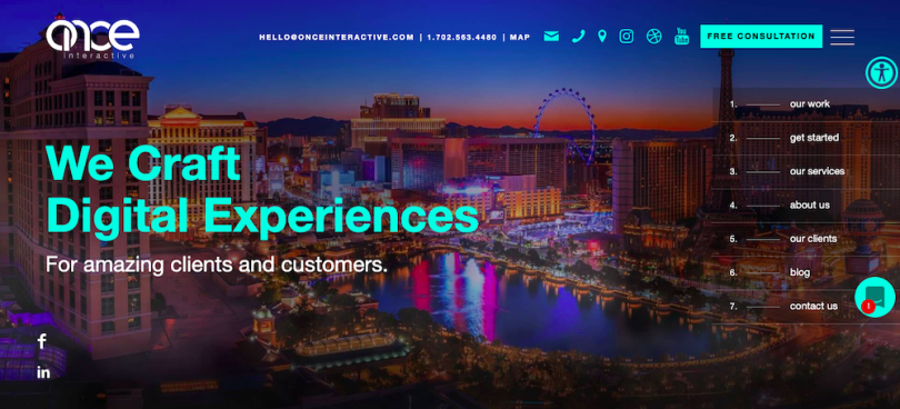 Once Interactive marketing agency Las Vegas