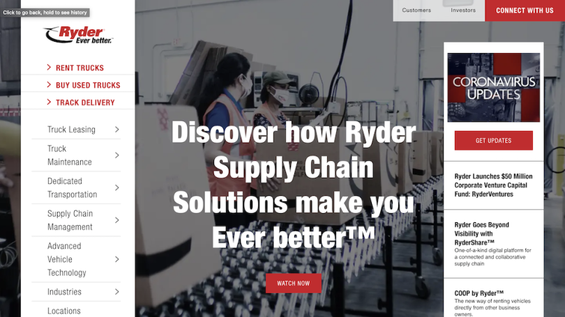 Ryder companies in Miami
