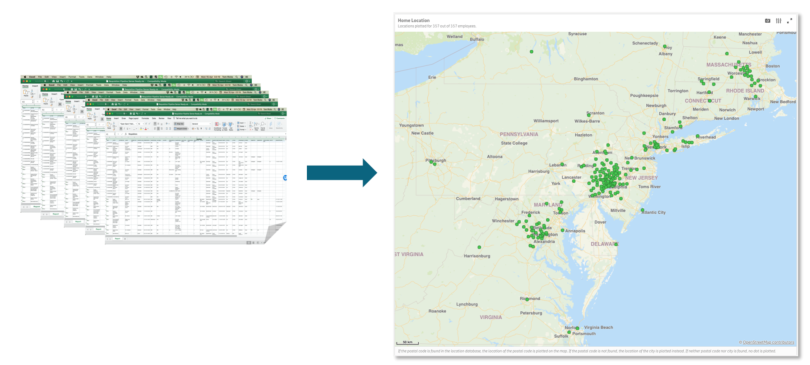 Image of analyzing ZIP codes.