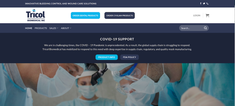 Tricol Biomedical biotech companies in Portland Oregon