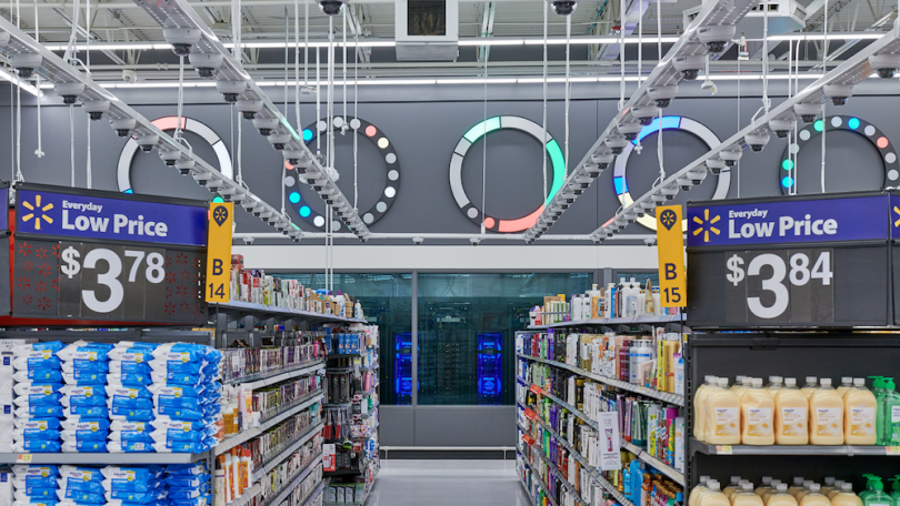 The interior of Walmart's Intelligent Retail Lab