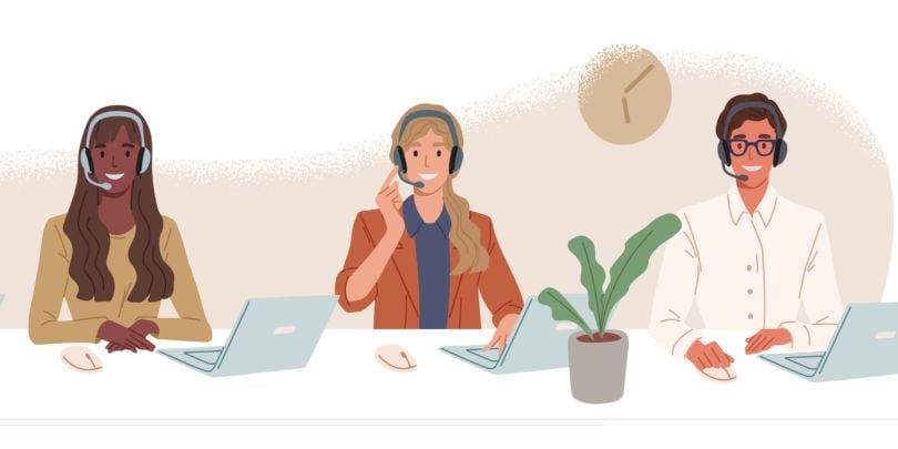 call center illustration