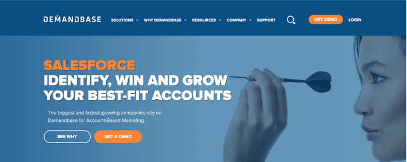 demandbase screenshot account based marketing