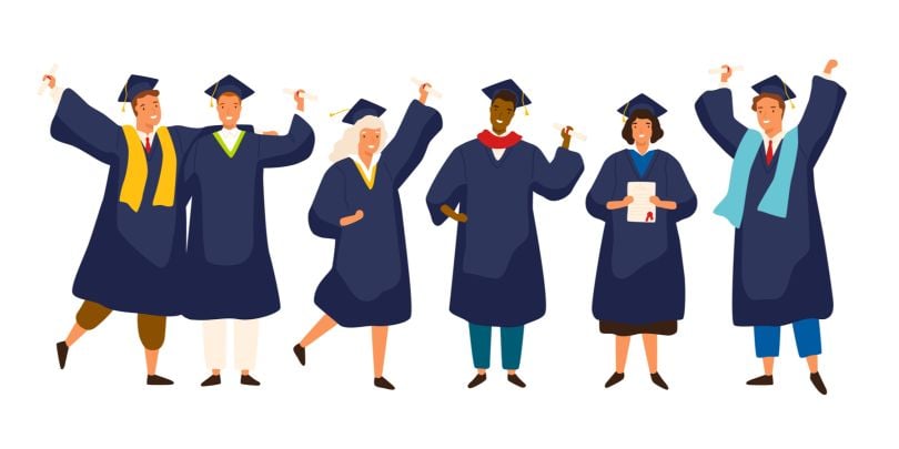 graduates illustration