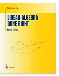 linear algebra done right data science books