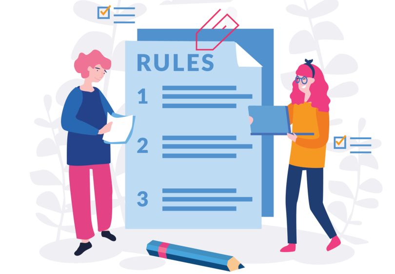 list of rules illustration