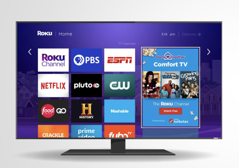 roku home screen ad