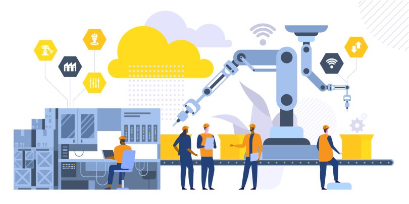 manufacturing security illustration