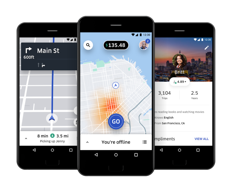 Uber's driver app