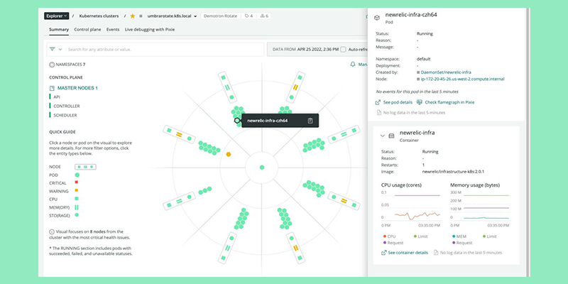A screenshot of NewRelic's Application Performance Monitoring Tool.