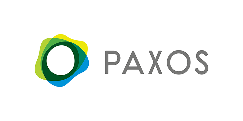 The Paxos logo displayed as a circular logo to the left of the company's name, "Paxos."