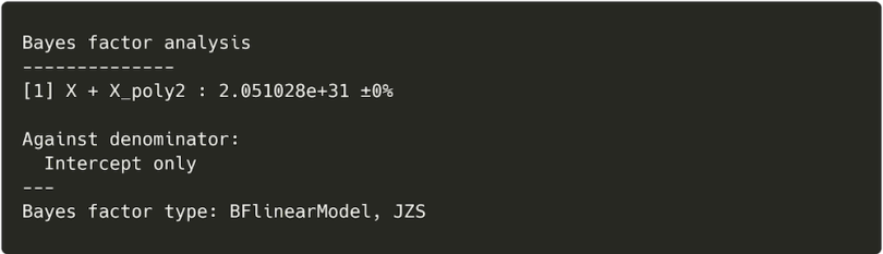 Bayes factor analysis in R