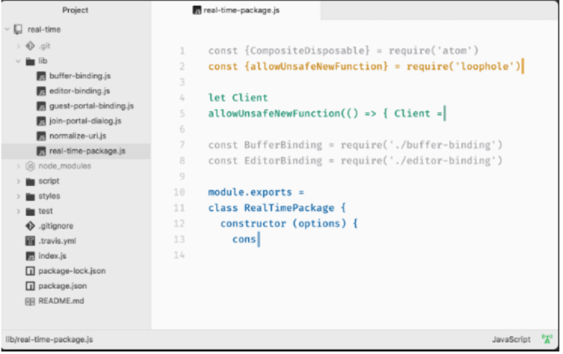 The Atom interface