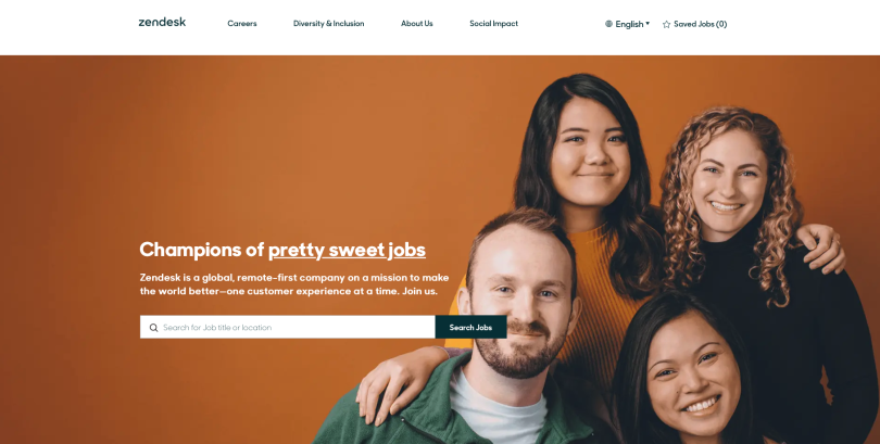 Recruiting - Zendesk careers page.