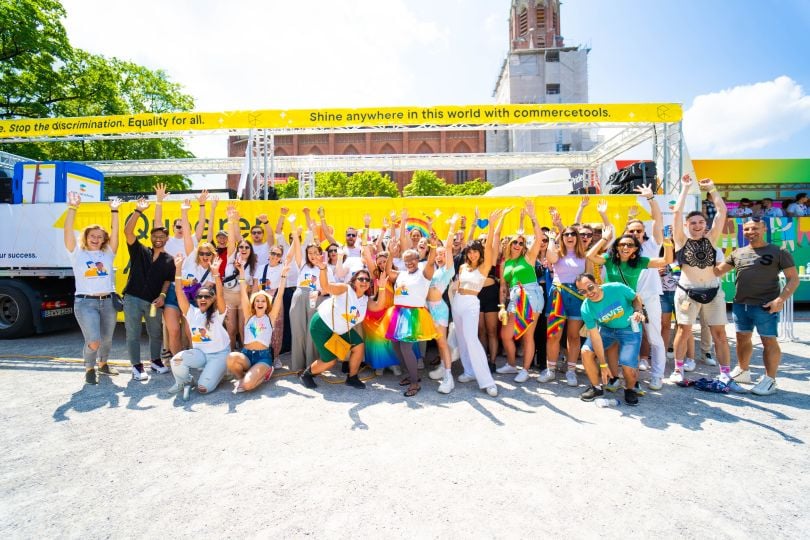 commercetools team celebrating pride